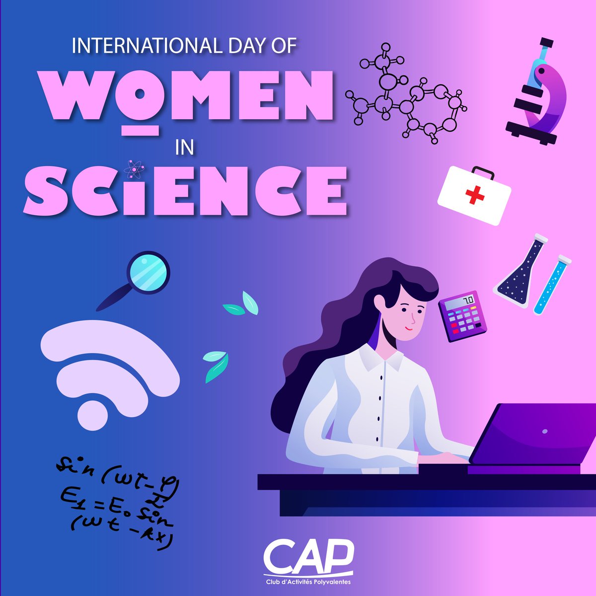 CAPENP's tweet photo. Today, as we mark the International Day of Women and Girls in Science, let's honor all these brave women that broke the codes, fought for their work and whose ideas have changed our world! 🥼✨️ https://t.co/fhZ3NM5YjU