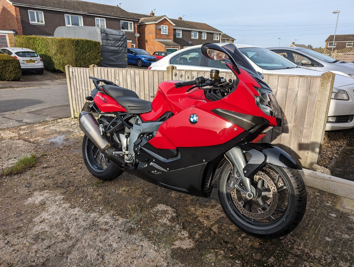 RoSPA_Tim's tweet photo. After 5 fun years, it's time to say Auf weidersehen to the mighty K1300S and Ciao to the sexy new Italian mistress.. https://t.co/nDFyh6mJKQ