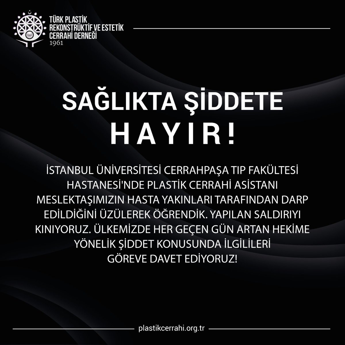 #sağlıktaşiddetehayır