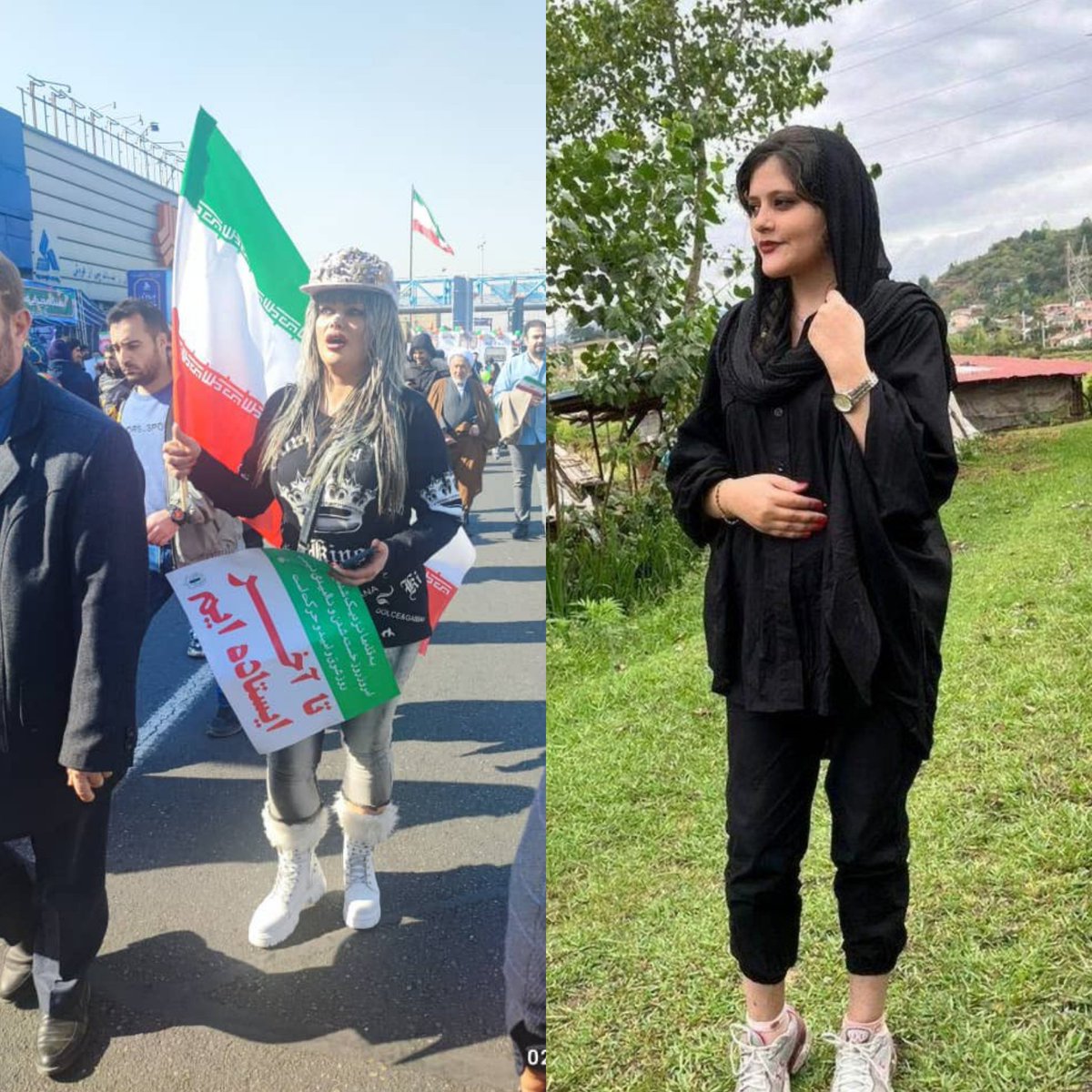 amir_min1's tweet photo. سمت راستی رو بخاطر حجاب کشتند و سمت چپی رو آوردند که آزادی رو نشان بدهند...
#مهسا_امینی https://t.co/7jJIwiu58O