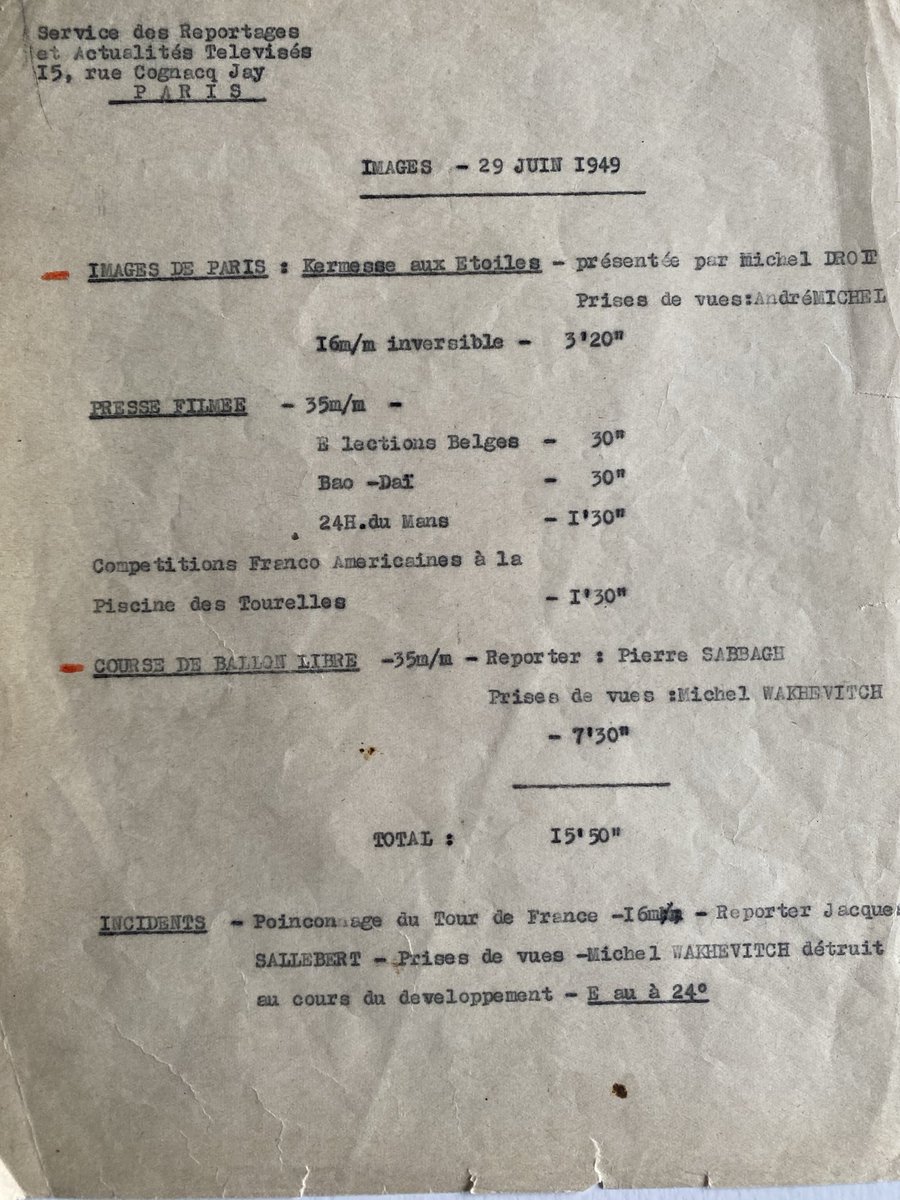hervebrusini's tweet photo. Pièce rare.Voici le 1er conducteur du jt en https://t.co/pGCmmGaDRZ  suite, c’est lundi 12 février à 19h à la BPI avec JM.Cavada, C.Sérillon,M.Laroche-Joubert, débat: » Quand le 20h était la grand messe » https://t.co/TxLbgRrZEU