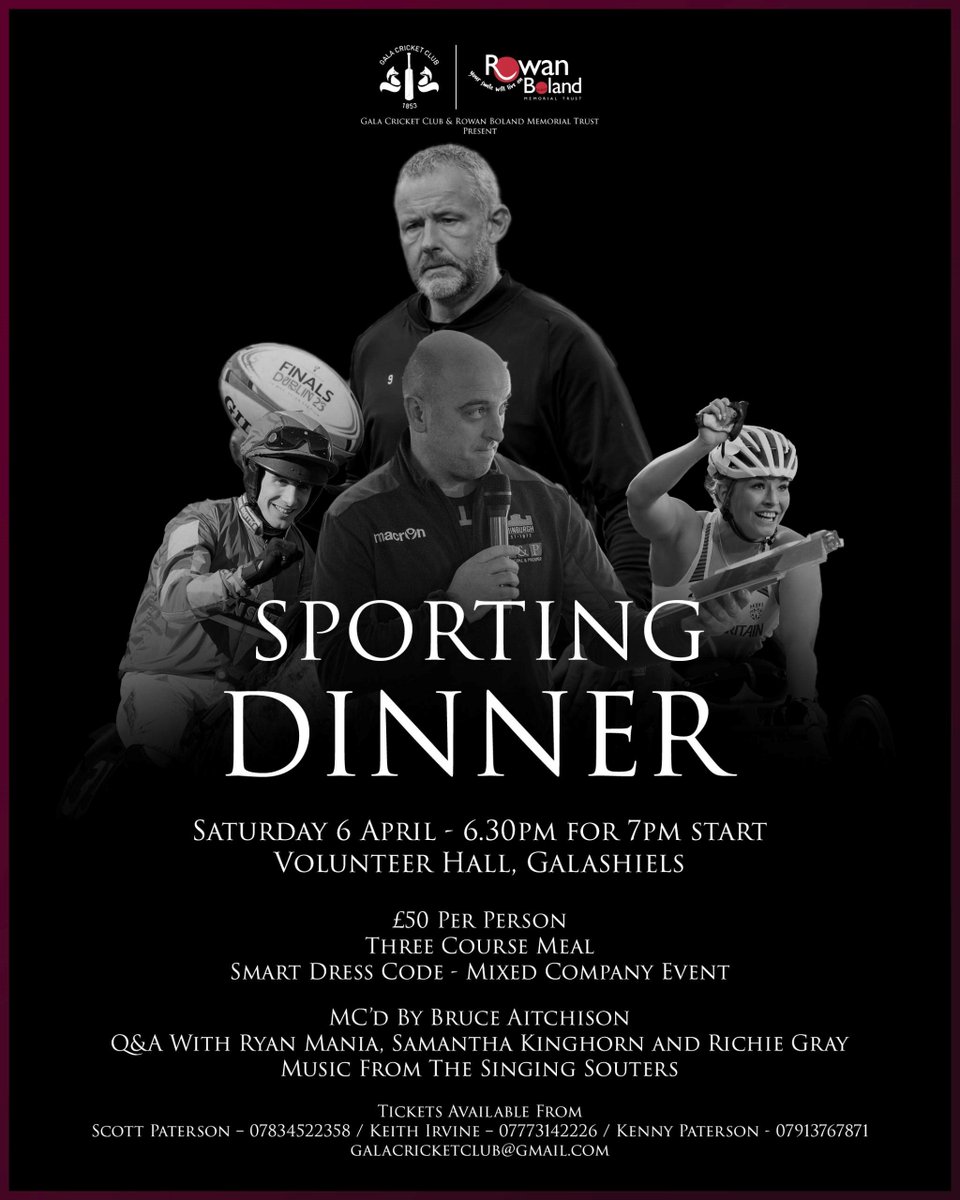 Gala_Cricket's tweet photo. Looking forward to the #SuperBowl tonight? 🏈

Why not come along to our Sports Dinner with @RowansTrust on 6 April to hear from Richie Gray on how his role with the Philadelphia Eagles &amp; their Brotherly Shove play went viral across the world.

Ticket details below, all welcome! https://t.co/IjgbNg1lbk