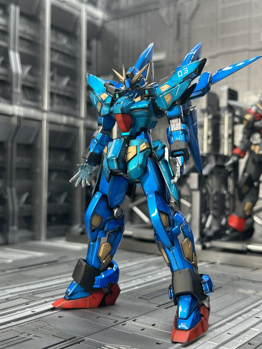 domnotemo's tweet photo. 3号機、第四次カラー
キッズの頃この色しか選んでない

3体同時は大変だけど、栄光の落日と比べたら簡単() https://t.co/11RHhaROOb