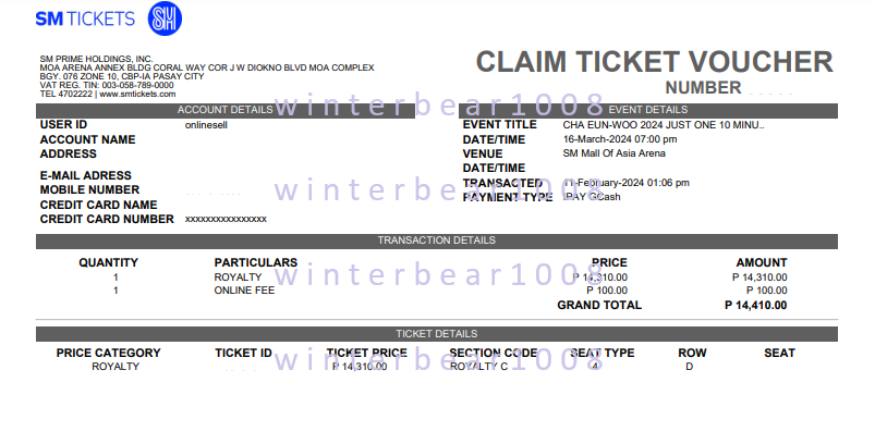 winterbear1008's tweet photo. Royalty C secured for #CHAEUNWOO #CHAEUNWOOinMANILA

#winterbearproof https://t.co/sBucZBy3uR