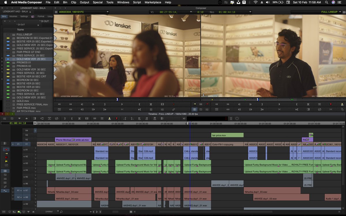 Bala_BG_'s tweet image. Recent work for  @Lenskart_com 
Editor ✂️⭐️
#avideditor 
@MediaComposer