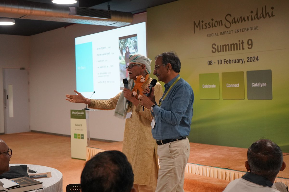 i_DesignArena's tweet photo. That's a wrap for #MissionSamriddhi #Summit9. The attendees were treated to a session on transformational leadership by Dinesh Chandra, a renowned global wellbeing coach. The 5 Design Labs resulted in an Action Roadmap for positive change in rural India.

#Intellect https://t.co/9QexTEA8Gv