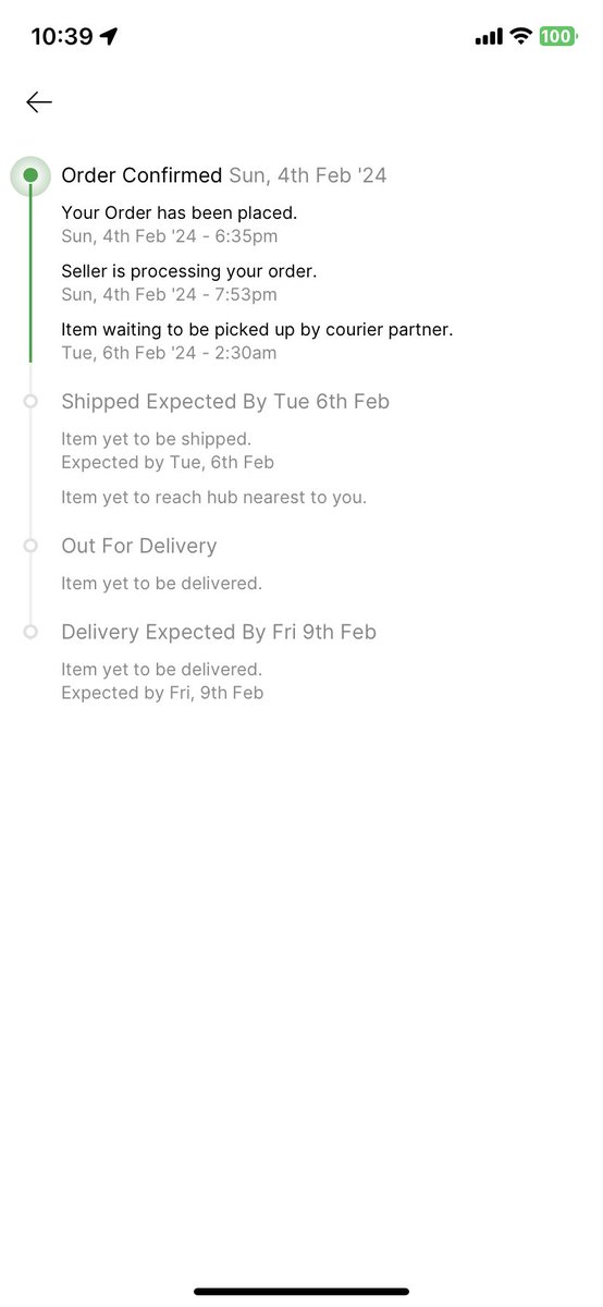 robin_moirang's tweet photo. Worst delivery experience. Still showing expected delivery date 9th Feb but it’s already 11th Feb. contacted multiple times but no help #Flipkart #Walmart @flipkartsupport @Flipkart @WalmartInc https://t.co/afTneqnQkE