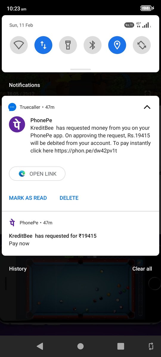 <a href="/kreditbee/">KreditBee India</a> <a href="/RBI/">ReserveBankOfIndia</a> <a href="/RBIsays/">RBI Says</a> <a href="/Settlementguru1/">Settlement Guru</a> @venu663 kreditbee is doing illegal (sending phonepe payment request). I am complaint it in RBI. Iam received many times this requests. Iam already tweeted all requests. But no use.