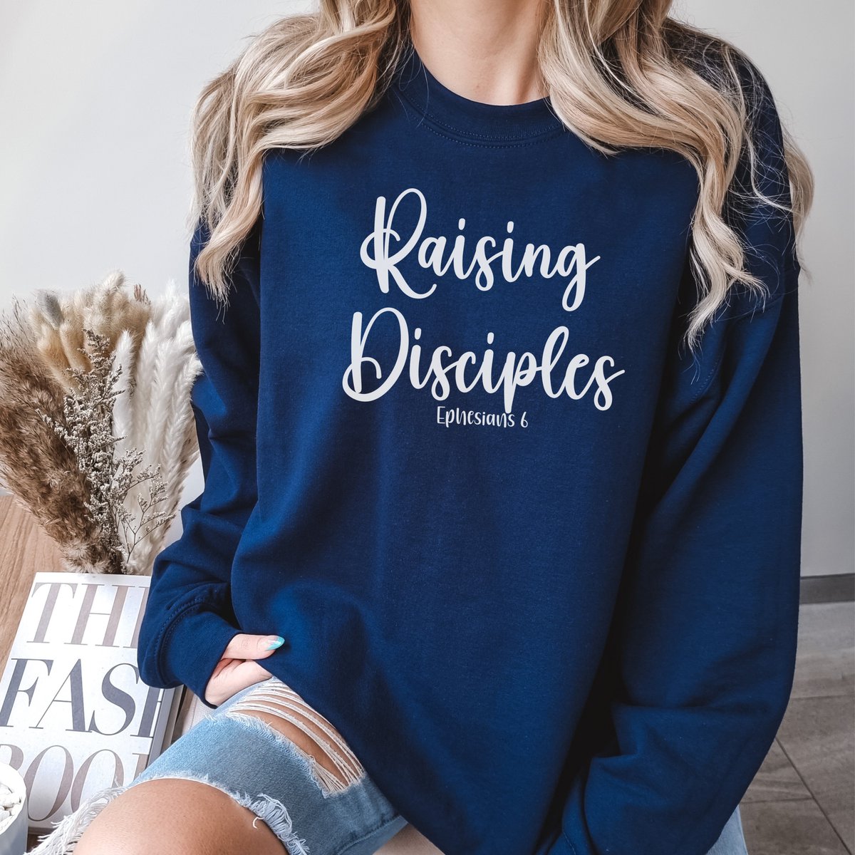 Christian Sweatshirt, Raising Disciples, Christian Gift, Gift for Mom, Ephesians, Sunday School Teacher Gift, Youth Leader Gift, Mom Gift etsy.me/3wcrjQx #christiansweatshirt #raisingdisciples #christiangift #giftformom #ephesians #youthleadergift #momgift