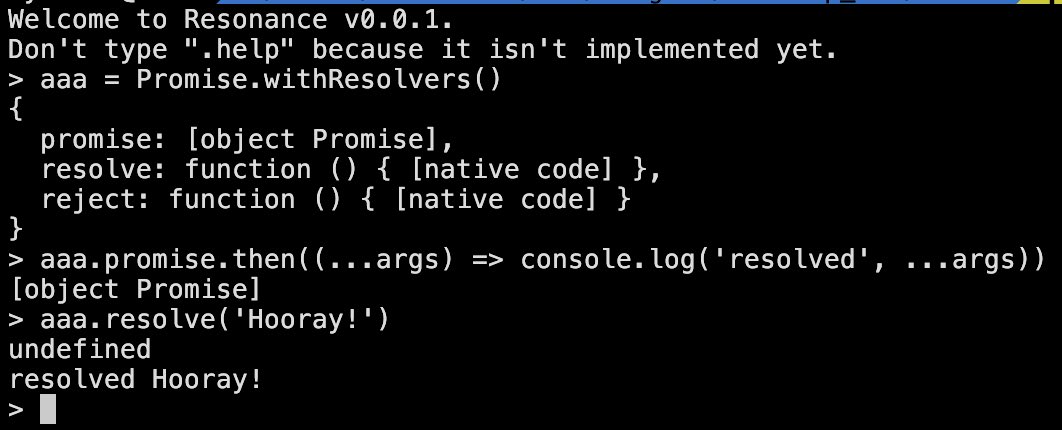 ClassicOldSong's tweet photo. #ResonanceJS now supports Promise.withResolvers https://t.co/WhjIN3sDBA
