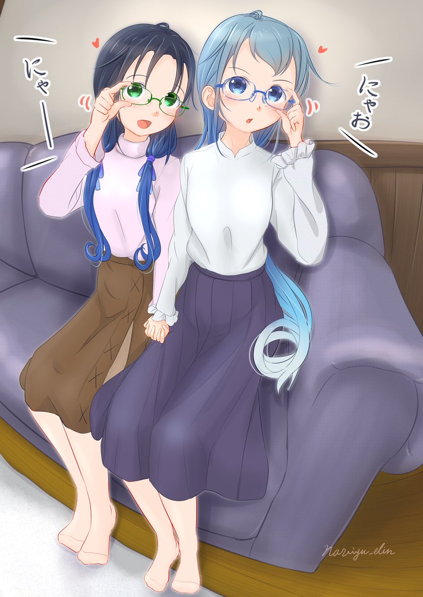 艦これ「メガネさみすず。#艦これ 」|naviyu_elin@電子体のイラスト