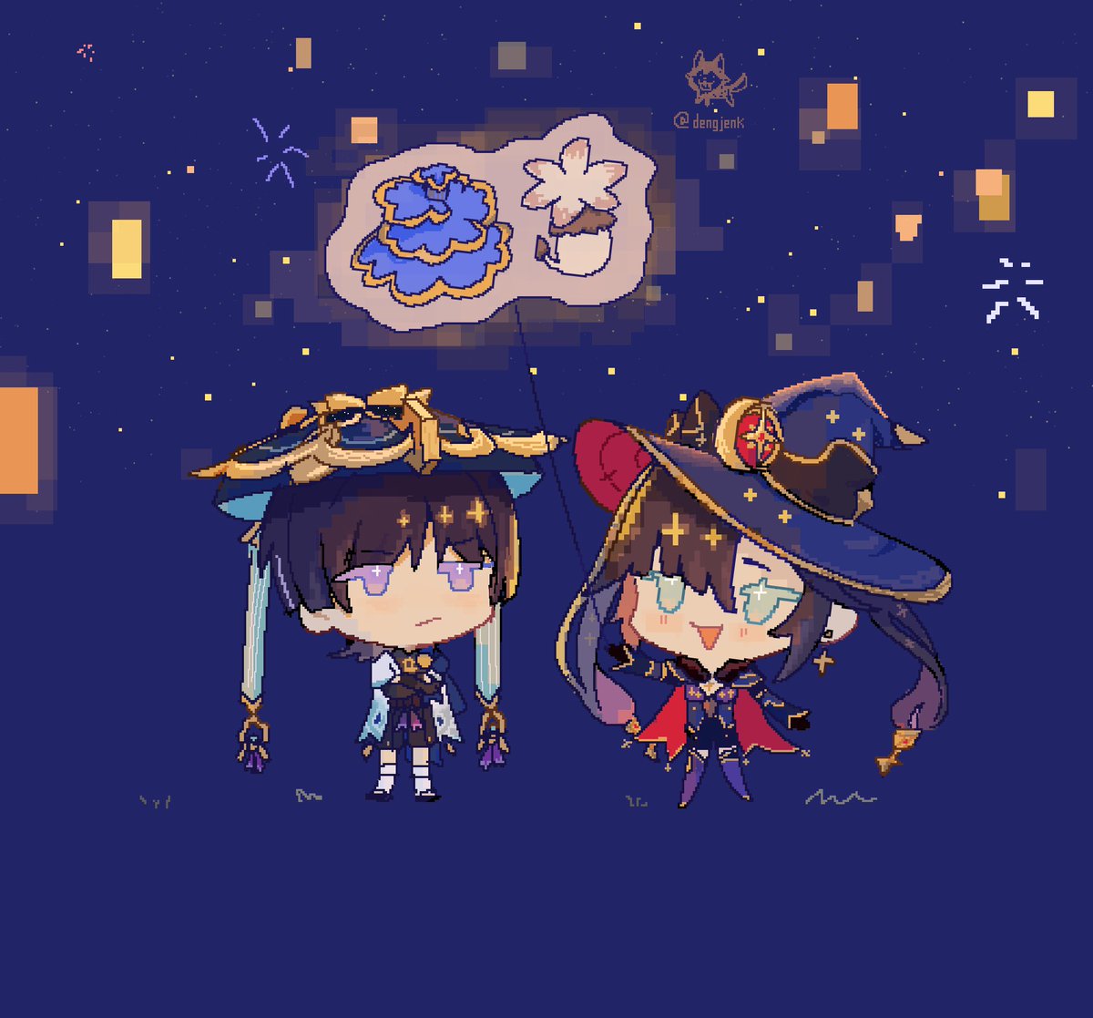 DengJenk's tweet photo. lantern rite
#scaramona #mona #scaramouche #GenshinImpact    #原神 https://t.co/jyr3Q8AlG9
