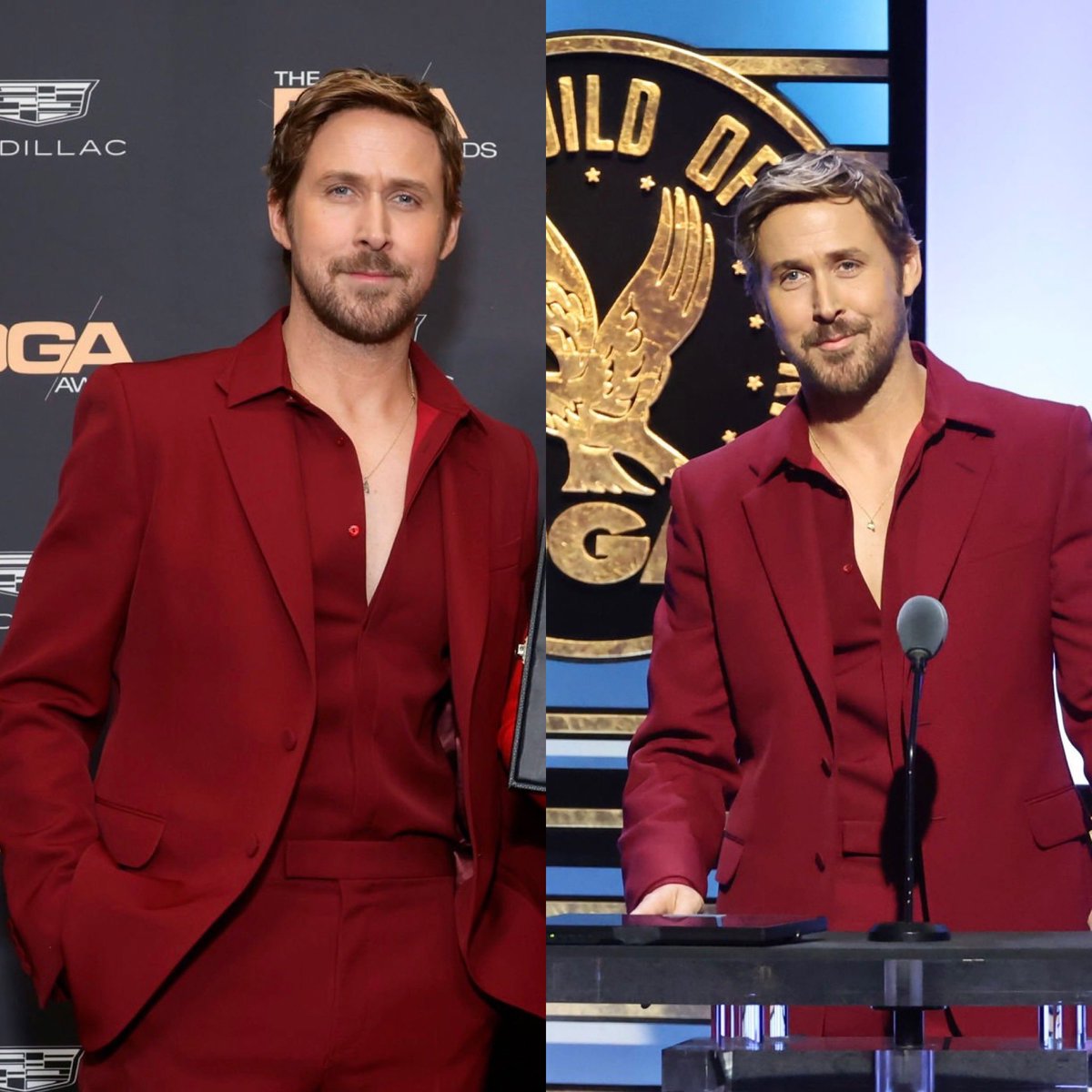 Ryan Gosling in red. That’s it. That’s the post. #DGAAwards