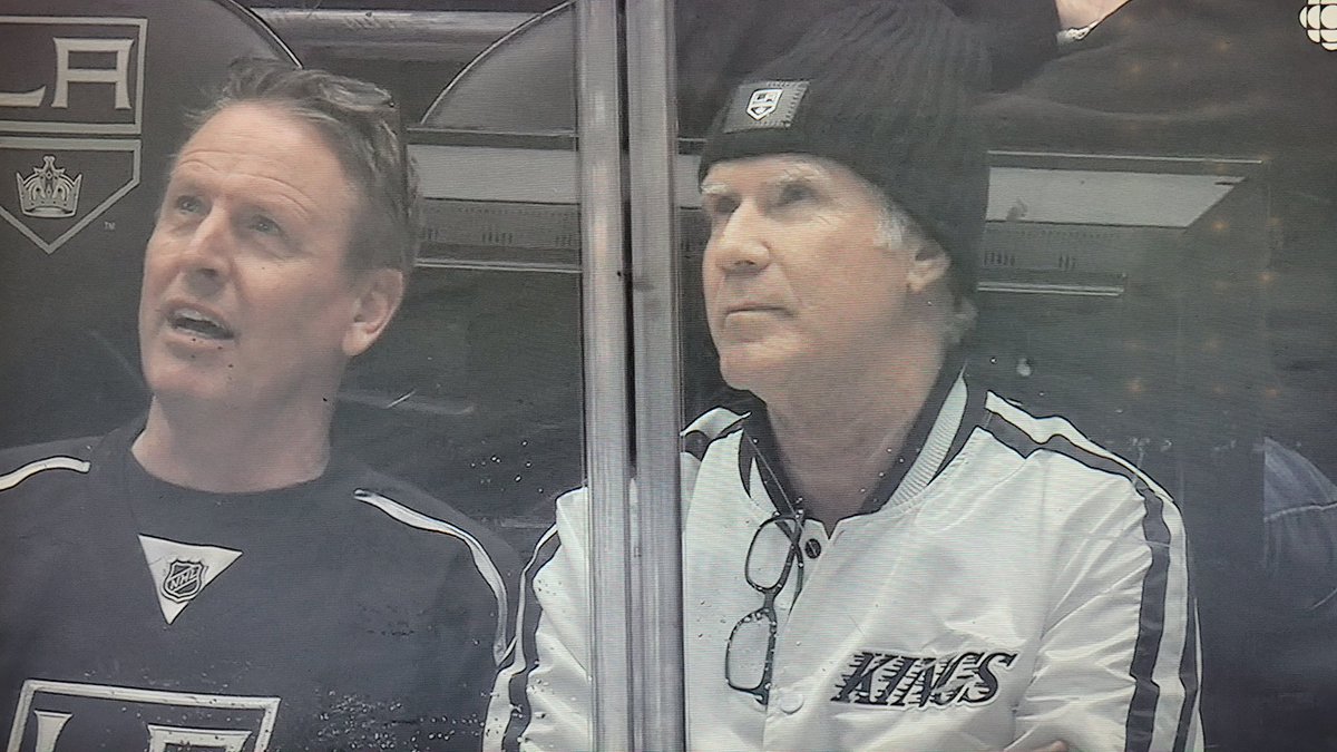 GiantBlueRing's tweet image. Why do they keep showing Will Ferrell during this hockey game? He's ruining hockey, it's annoying to see him on camera all the time...