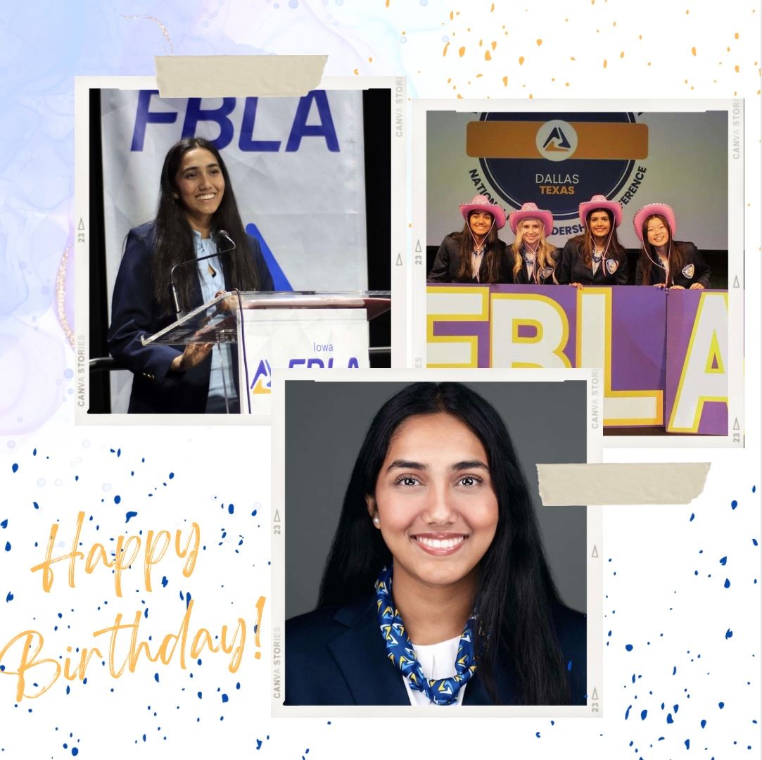 Happy Birthday to our North Central Region Vice President, Anika Yadav!