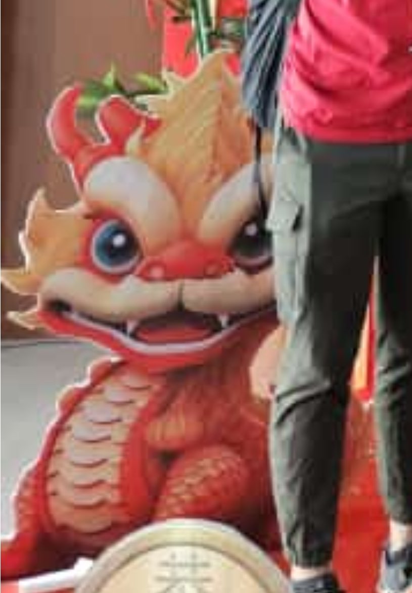 aurel4173's tweet photo. Dragon with a mandarin? Attached https://t.co/fr7EK7WP0n
