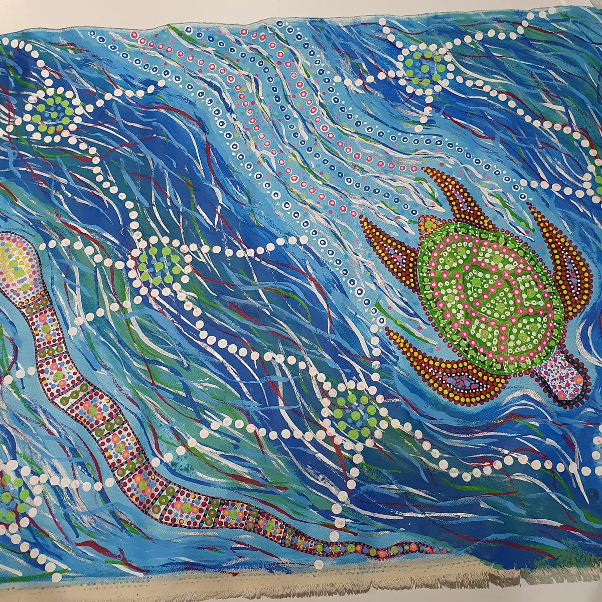KimInglis8's tweet photo. These amazing paintings belong to an artist friend of mine who is selling them.

There are more to add over the next few days.

If you are interested in owning an original piece of art by indigenous artist J.Nolan from the Kaurna mob South Australia then please send DM.
#art https://t.co/GbVjMkBXQ6