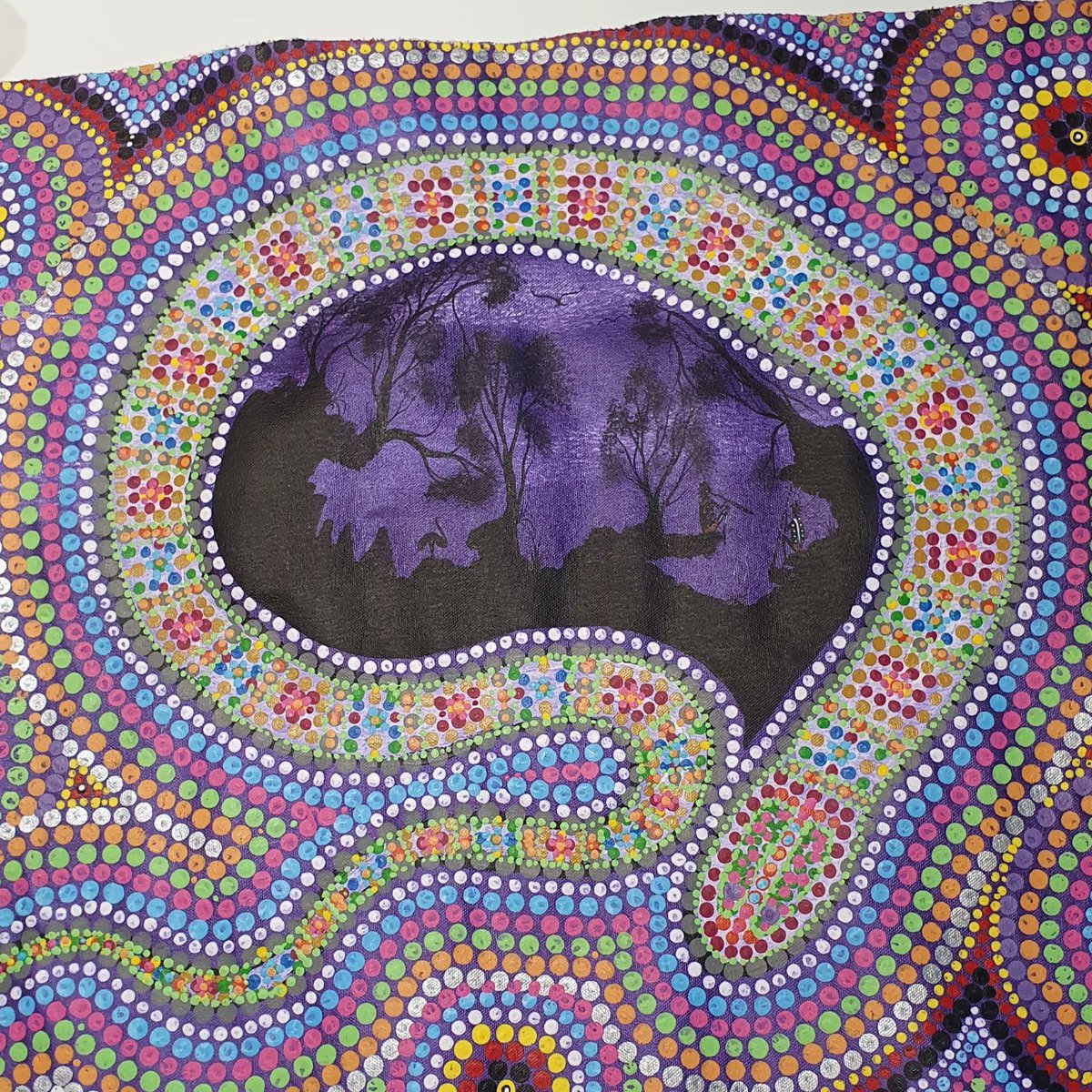 KimInglis8's tweet photo. These amazing paintings belong to an artist friend of mine who is selling them.

There are more to add over the next few days.

If you are interested in owning an original piece of art by indigenous artist J.Nolan from the Kaurna mob South Australia then please send DM.
#art https://t.co/GbVjMkBXQ6