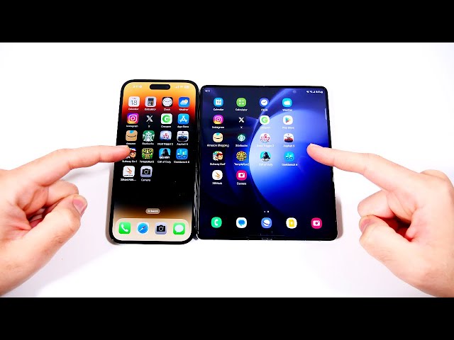 Is Samsung Galaxy fold 4 best or iPhone 14 pro? 
Both phones feature four different finishes. In terms of innovation and compared to others in the foldable scene, the Galaxy Z Fold 4 is the obvious winner. In terms of build quality and durability, the iPhone 14 Pro Max wins.