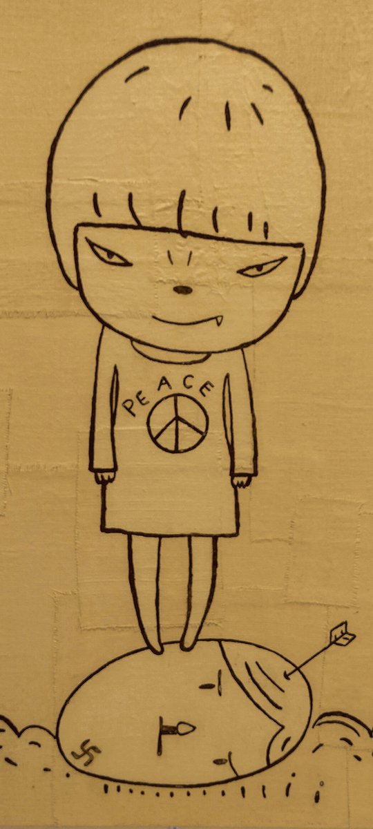 Iwabuchi_Y's tweet photo. Peace Girl.
四天王に踏みつけられている感満載のヒトラー的な・・・♪
( ´・ω・` ) ｾﾝｿｳ､ﾀﾞﾒ､ｾﾞｯﾀｲ♪

#青森県立美術館
#奈良美智青森個展
#奈良美智
#ここから
#yoshitomonara
#thebeginningplace https://t.co/nEDshaWKQv