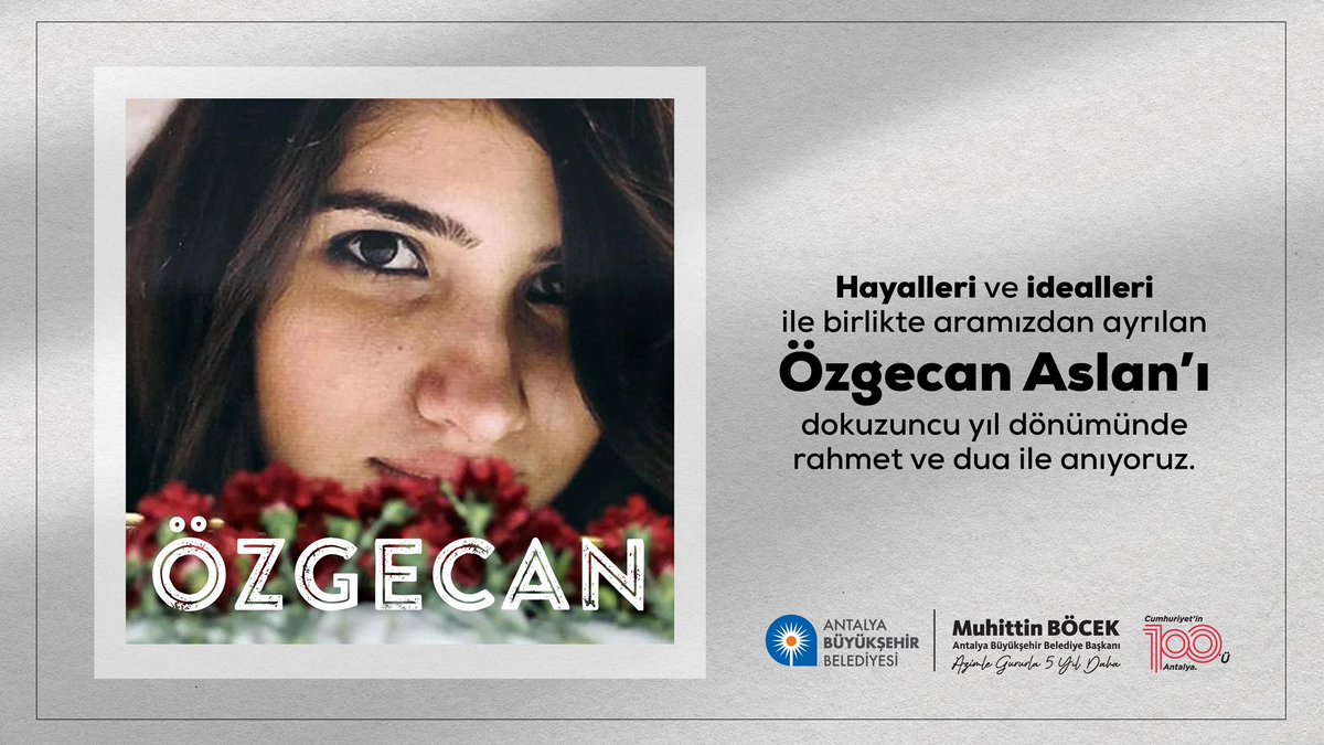 BocekMuhittin's tweet photo. #ÖzgecanAslan gençliğinin baharında, hayalleri ve idealleri olan pırıl pırıl bir kızımızdı. 9 yıl önce bugün uğradığı hain saldırı sonucu hayattan koparıldı.

Özgecan'ımızı ve yaşam hakkı elinden alınan tüm canlarımızı rahmetle anıyorum. Kadına karşı şiddetin ve kadın cinayetlerinin son bulmasını diliyorum.