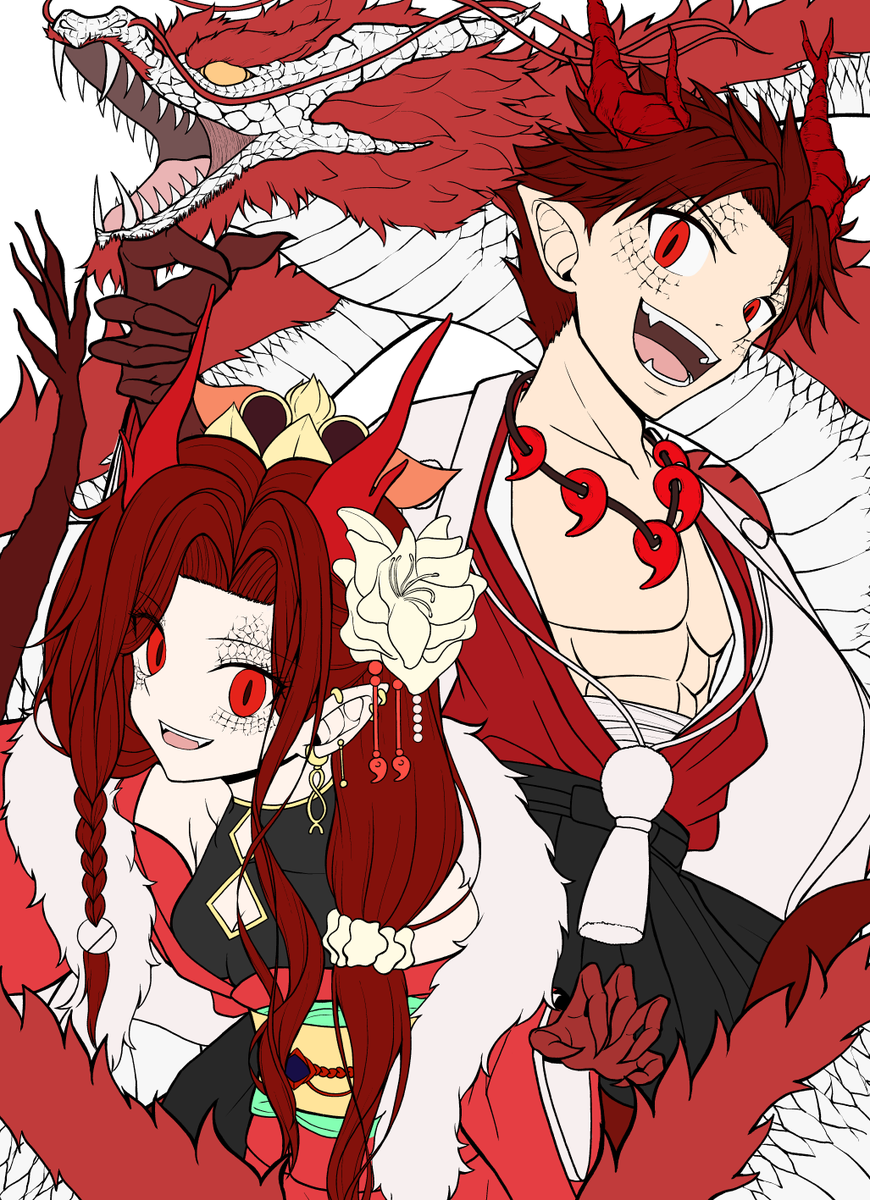 「最近ずっとさぼってたからようやく色載せまで進んだ 」|ILSAのイラスト