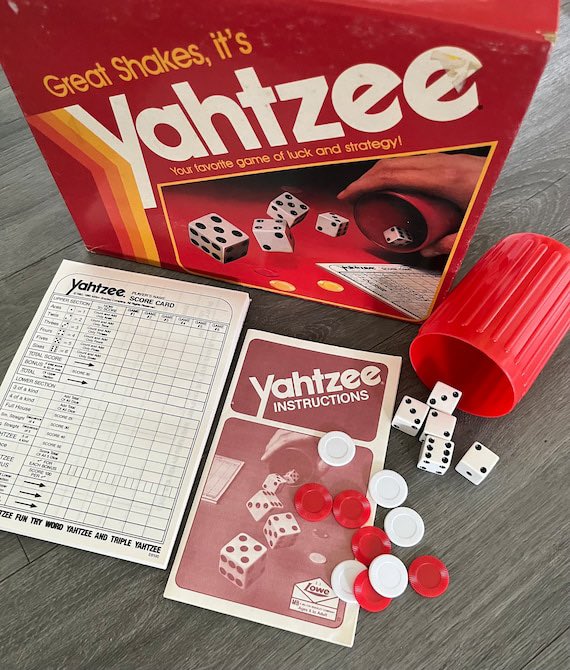 Yahtzee’s undefeated. Better than Monopoly in every way. No time to zone out, over before you’re tired of it, full of suspenseful dice rolls, and you usually want to play at least one more game. Nobody ever puts the Yahtzee box away with regret. Always a good decision.