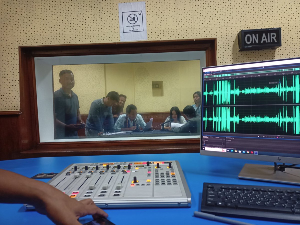 RostamDebbarma's tweet photo. My drama 'Tongkhor (Environment)' is being recorded on All India Radio, Aakashvani yesterday 10 February.  Many thanks to everyone involved in this play. https://t.co/DcmOtW03TY