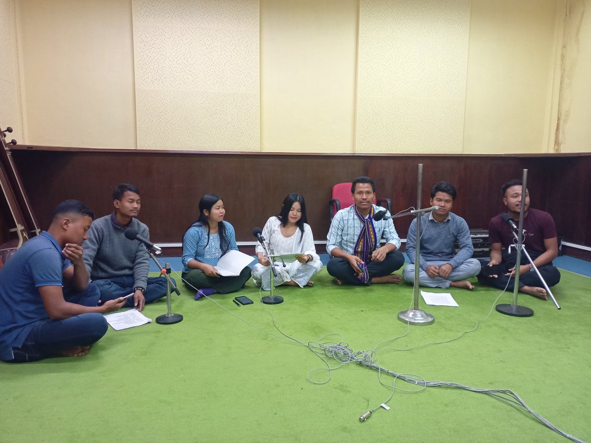 RostamDebbarma's tweet photo. My drama 'Tongkhor (Environment)' is being recorded on All India Radio, Aakashvani yesterday 10 February.  Many thanks to everyone involved in this play. https://t.co/DcmOtW03TY