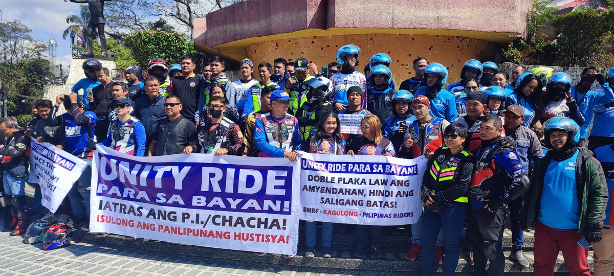 Focus on Amending the 'Doble-Plaka' Law, Not the Constitution – Rider Groups Assert

facebook.com/share/p/vj1vDP…