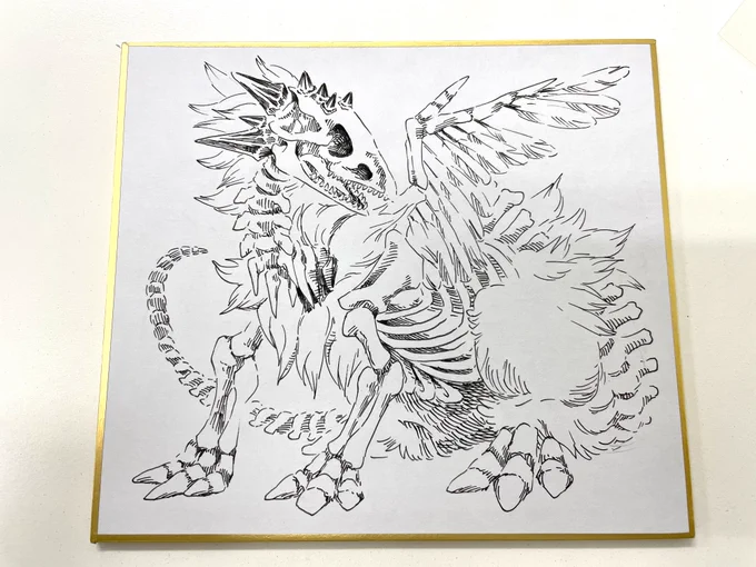 もふもふ&amp;骨のお題でした!ありがとうございます! #ドラゴンとまぼろしのけもの達展8 