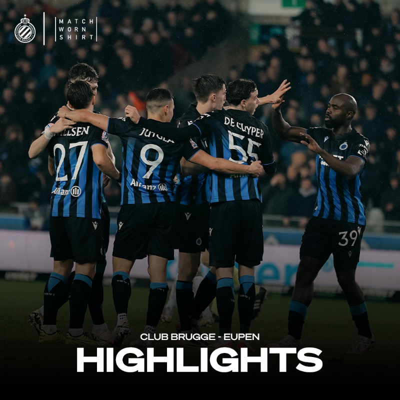 ClubBrugge's tweet photo. GOAL X4. ๐
Stel jouw hoogtepunten uit de overwinning van gisteren samen zoals jij het wil! ๐ฅ #CLUEUP