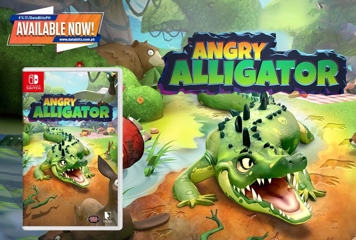 DataBlitzPH's tweet photo. ONE ANGRY CHOMPER! 

Angry Alligator - NSW will be available today at DataBlitz branches and E-commerce Store!

#DataBlitz #AngryAlligator #Croc #NSW #Fun #Sandbox #Game https://t.co/aXg6PXgkHU