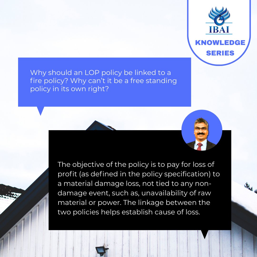 ibai_in's tweet image. Unlock the answers in our Knowledge Series from IBAI! Why a LOP policy should be linked to a fire policy and why it can't stand alone. Stay informed!

#InsuranceKnowledge #LOPPolicy #FirePolicy #IBAI #InsuranceQA #InsuranceEducation