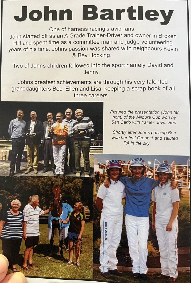 While I snuck off to Broken Hill for the first running of Pa’s memorial race, <a href="/blakejones351/">Blake Jones</a> scored 2 winners for  #teamteal sending $800 to WomenCan! The girls at broken hill  shown with 3 winners, it was made extra special with <a href="/becbartley/">Beck Bartley</a> winning Pa’s race <a href="/HRNSW_Harness/">Harness Racing NSW</a>