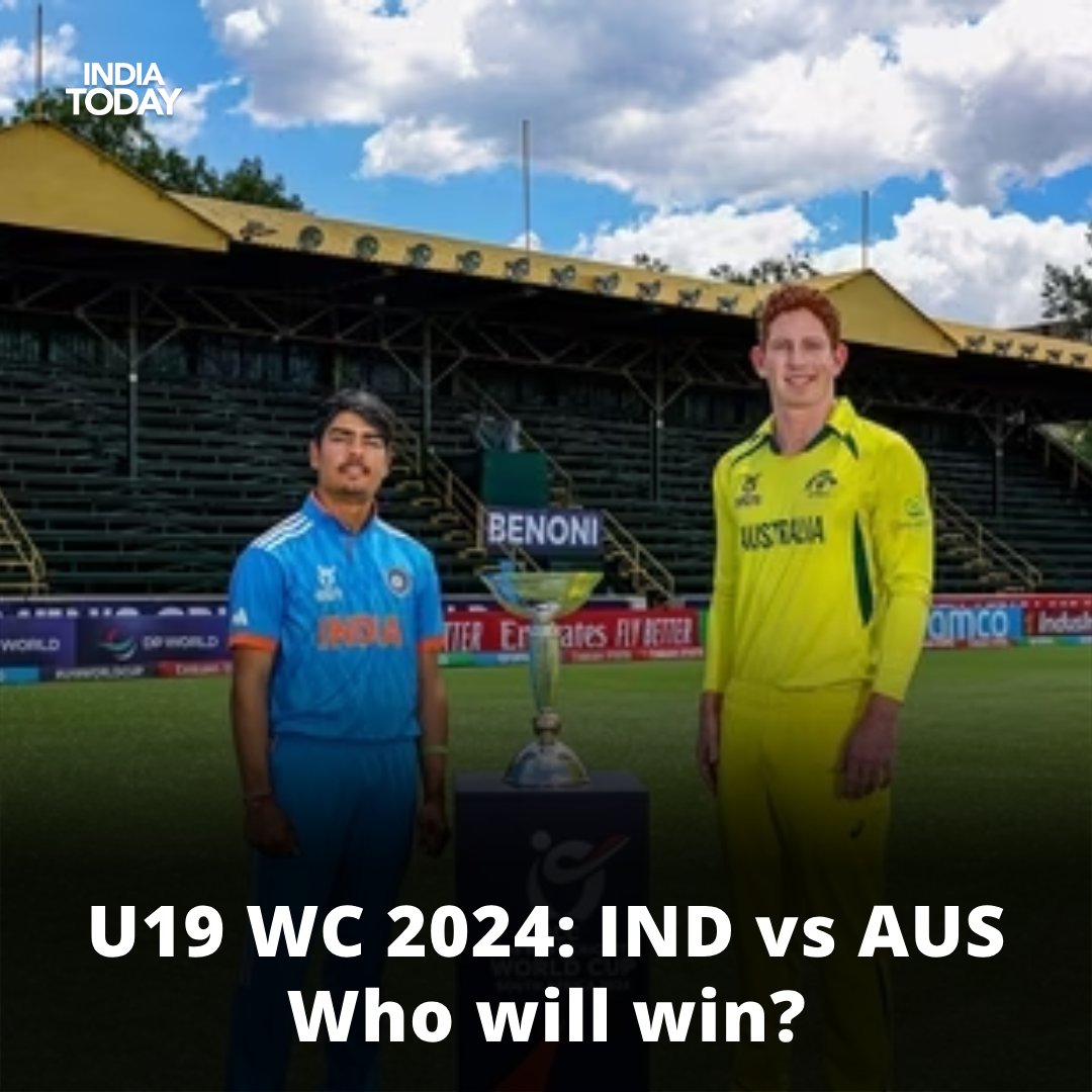2024 Under-19 Cricket World Cup: IND vs AUS, which team do you support? 

#YourSpace #ITYourSpace #u19cwc #U19WorldCup2024 #INDvsAUS
