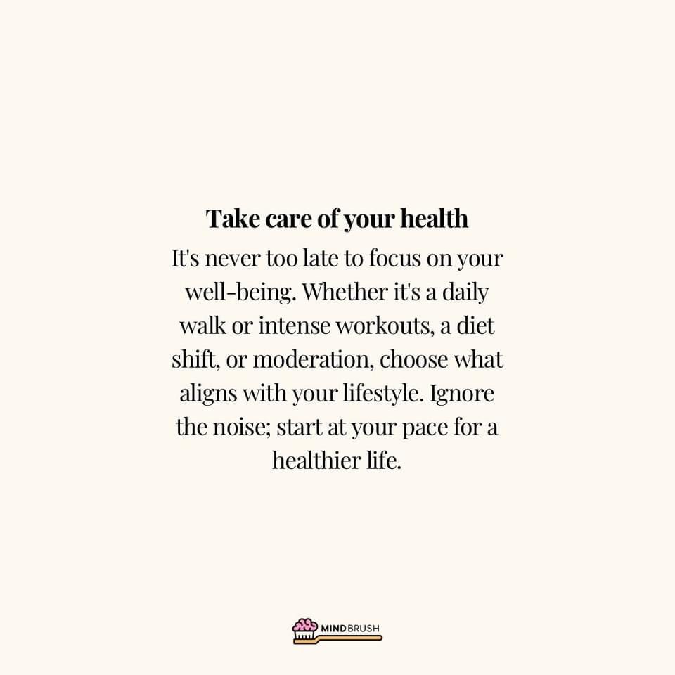 Ignore the noise 👍 #HealthAndWellness