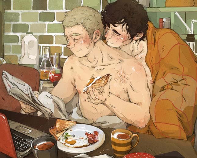 veiledmedic's tweet image. How @aStudyInPiink and I’s mornings look, these days.