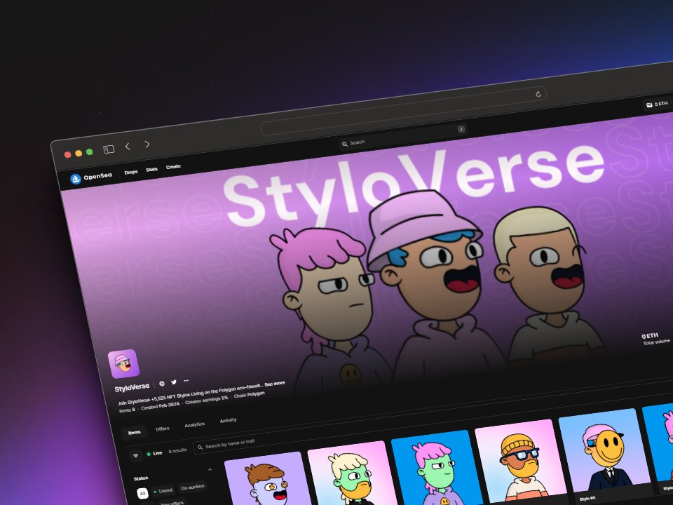 StyloVerseNFT's tweet photo. We Have Already Launched The #StyloVerseNFT Collection!!! π€©π₯³π
Enter from the official StyloVerse links π
https://t.co/QTTT0Xgp3k
More links π
https://t.co/vmntHt2fbc
#StyloVerse #NFTLaunch #NFTCommunity #NFTs #NFTartists #nftart https://t.co/T7z6wSzd4x