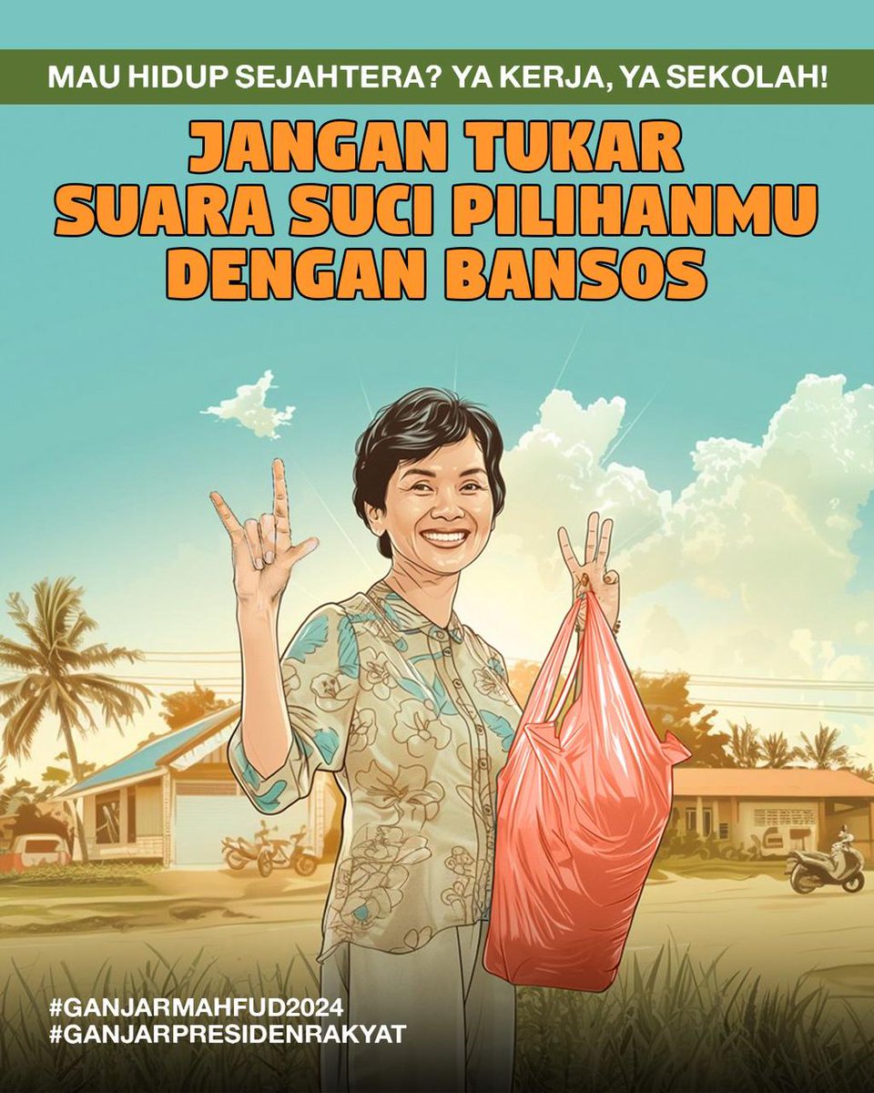 Ingat kita pilih hanya 5 menit.. tapi dapat menentukan Indonesia dalam 5 tahun kedepan.. Pilih yang Rekam Jejaknya jelas dan berpengalaman.. <a href="/ganjar_pranowo/">Ganjar Pranowo</a> <a href="/mohmahfudmd/">Mahfud MD</a> Untuk Imdonesia Unggul..

#ganjarmahfudSatSet #Paktelur #ganjarmafud2024 #ganjarmahfudm3nang #fame20