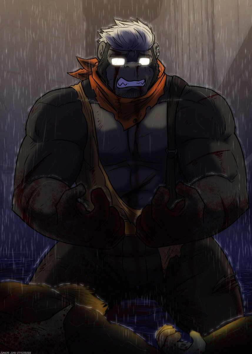 TimLakeCheetah's tweet photo. A dark past.  

Another drawing of Frank, from a moment in his past, which he certainly never forgot.  

#furry #furryart #furryartwork #originalcharacter https://t.co/F4rWKIeHzO