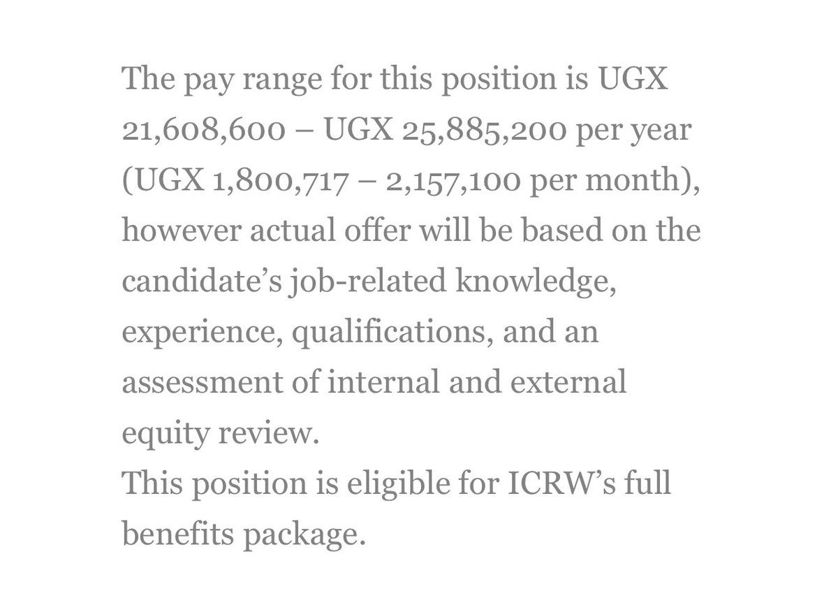 The International Center for Research on Women (ICRW) is seeking a Research Assistant to join their team in Uganda. Details: icrw.org/in-the-news/va…