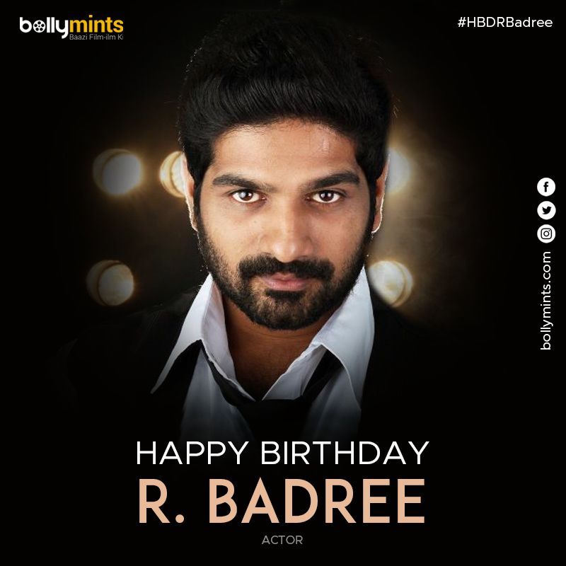 BollyMints's tweet photo. Wishing A Very Happy Birthday To Actor #RBadree !
#HBDRBadree #HappyBirthdayRBadree https://t.co/rGmG9gp6FM