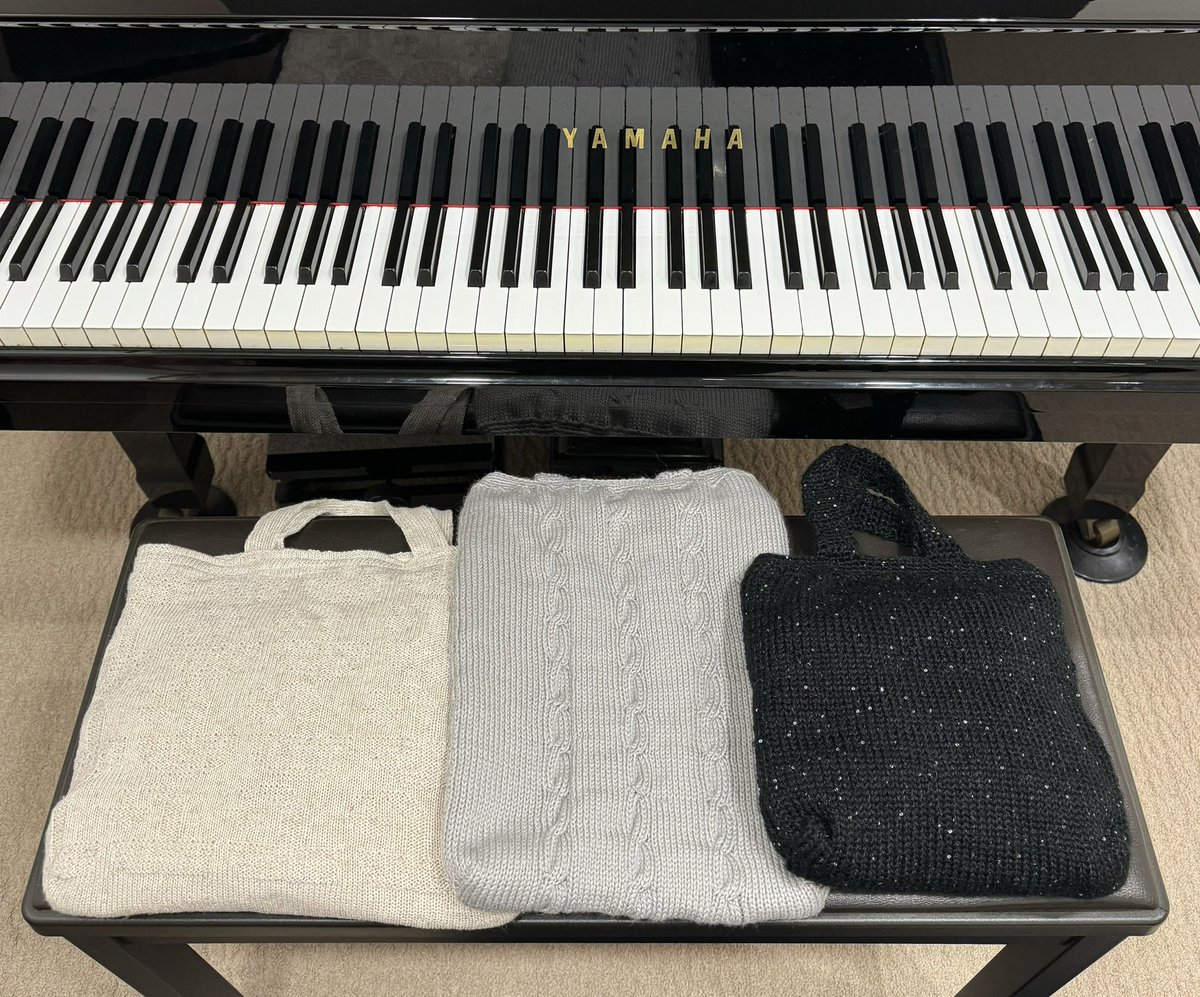 母が、レッスンバッグを毛糸で作ってくれた♡合唱団やコーラスの練習に、使わせてもらおう🎹

手仕事が好きな母✨フラ、編み物、押し花…せっかちな私には無理なやつばかり🤭