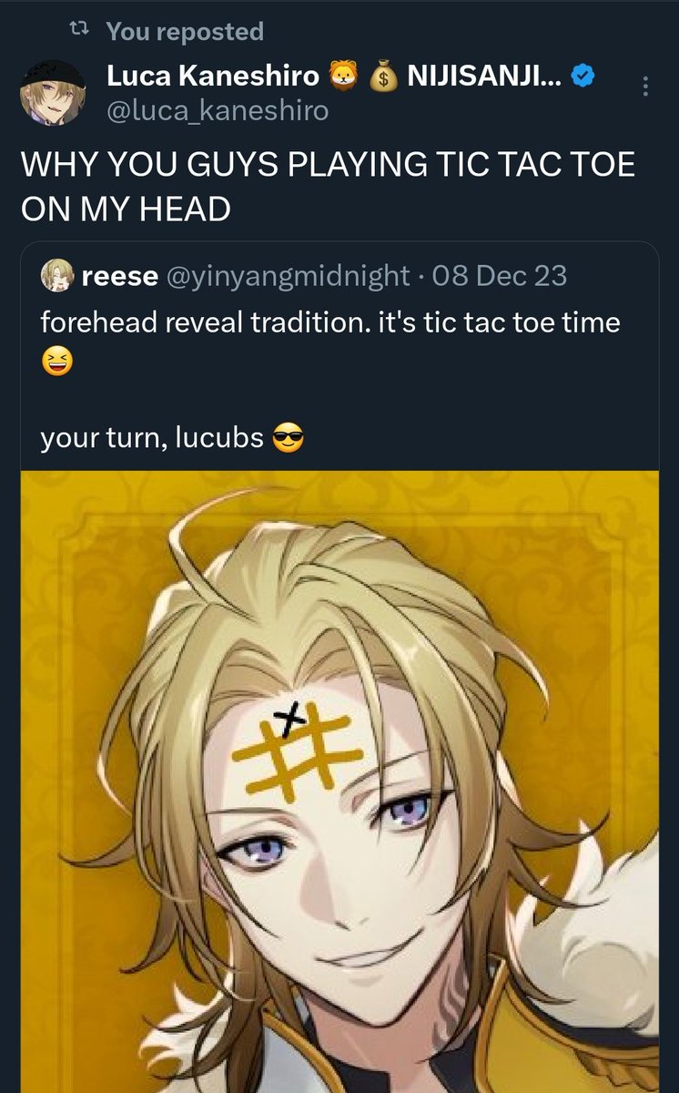 yinyangmidnight's tweet photo. i love forehead tic tac toe https://t.co/rlHEhsIaMt