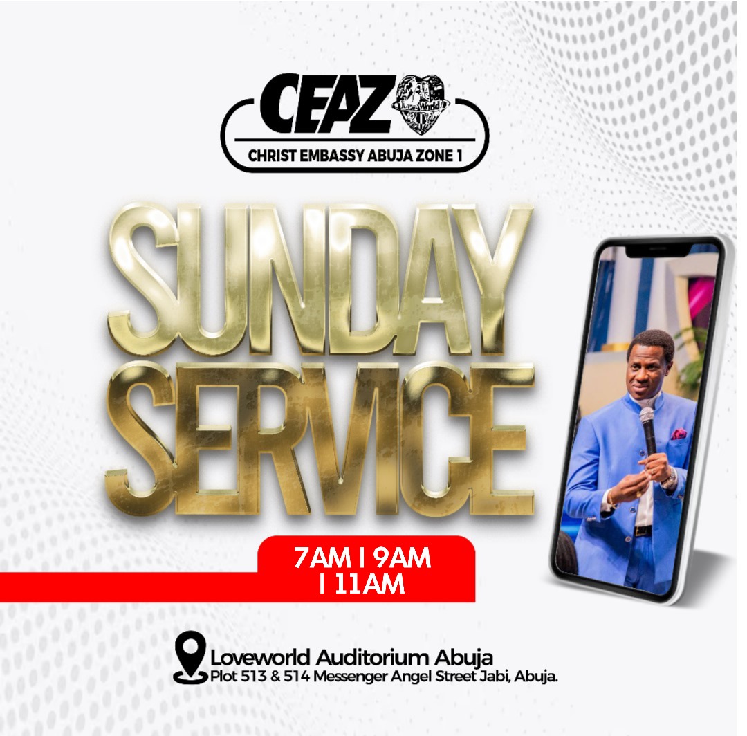 abuja_zone's tweet photo. Join us in our first service live on YouTube with this link ... https://t.co/SL9j2dTvPx

#HappySunday #firstservice #ceaz1 #christembassy https://t.co/vL7tM84pE5
