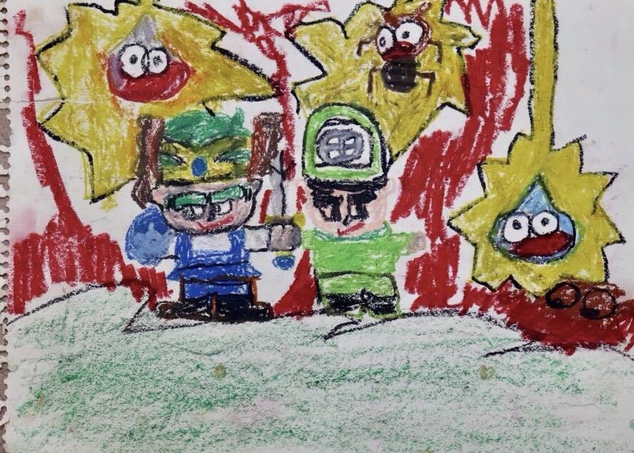 僕が初めて描いたドラクエの絵はドラクエ4でした。 34年経っても変わら