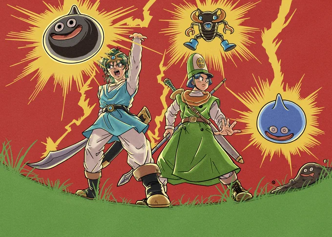 僕が初めて描いたドラクエの絵はドラクエ4でした。 34年経っても変わらない。  #ドラクエ4祝34周年 #祝ドラゴンクエストIV34周年 #DQIV34th #ドラクエ4 #DQ4