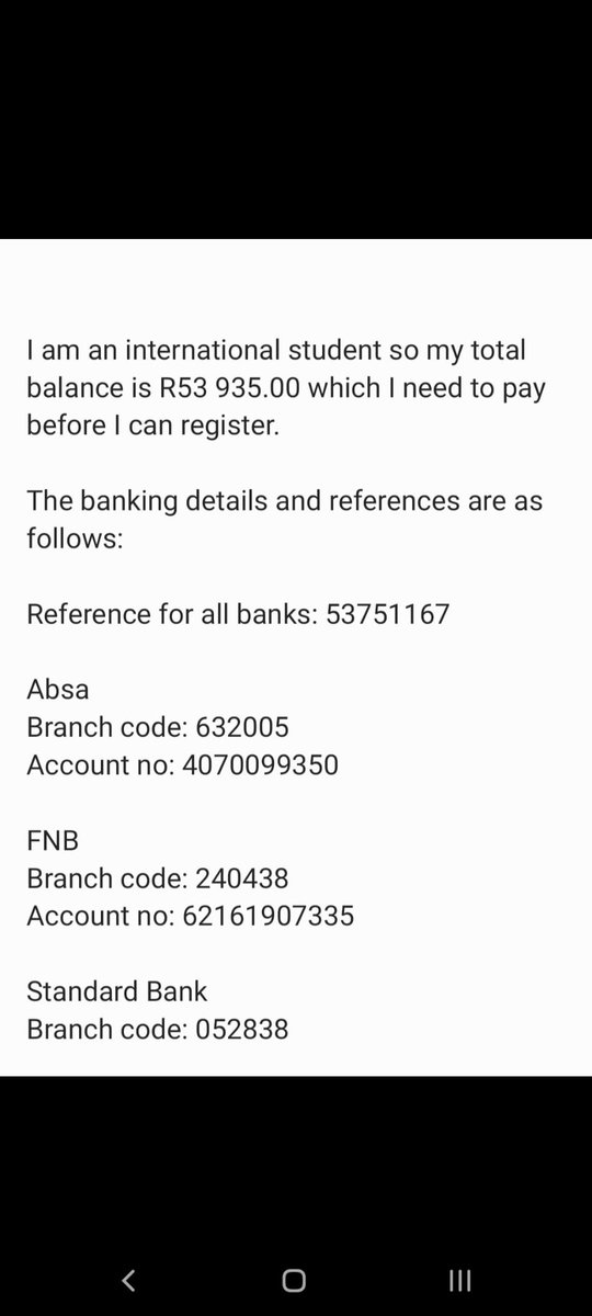 Meka_Moremoholo's tweet photo. Good day, 

My name is Meka Moremoholo. I am from Lesotho but I would love to study at the NWU. I am requesting any amount of help you can offer towards helping me to register at the NWU. 
The rest of my information is in the pictures below. https://t.co/mcOzuGk41s