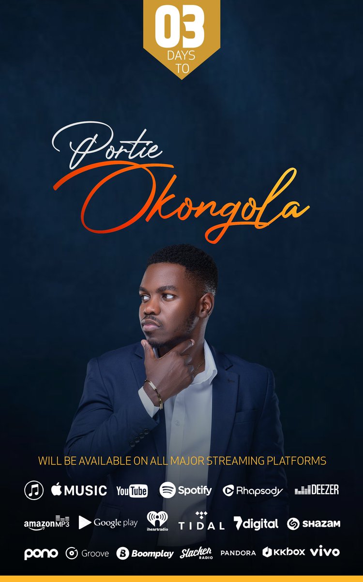 Portiengoma's tweet photo. Only 3 days to go people! We are getting close to the release of Okongola. 
#Portie
#Okongola
#Debutsingle
#14thFeb https://t.co/mlbDFtcTPB